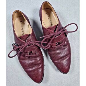 VTG Via Spiga Ladonna Bordeaux Stud Loafers 5M